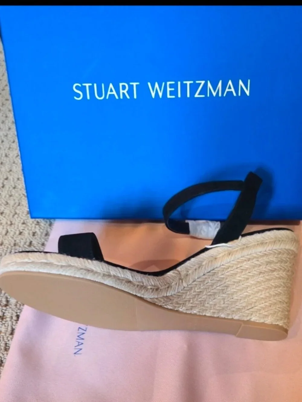 NWT Stuart Weitzman Teddi Espadrille Wedge Sandals 41.5 US 11